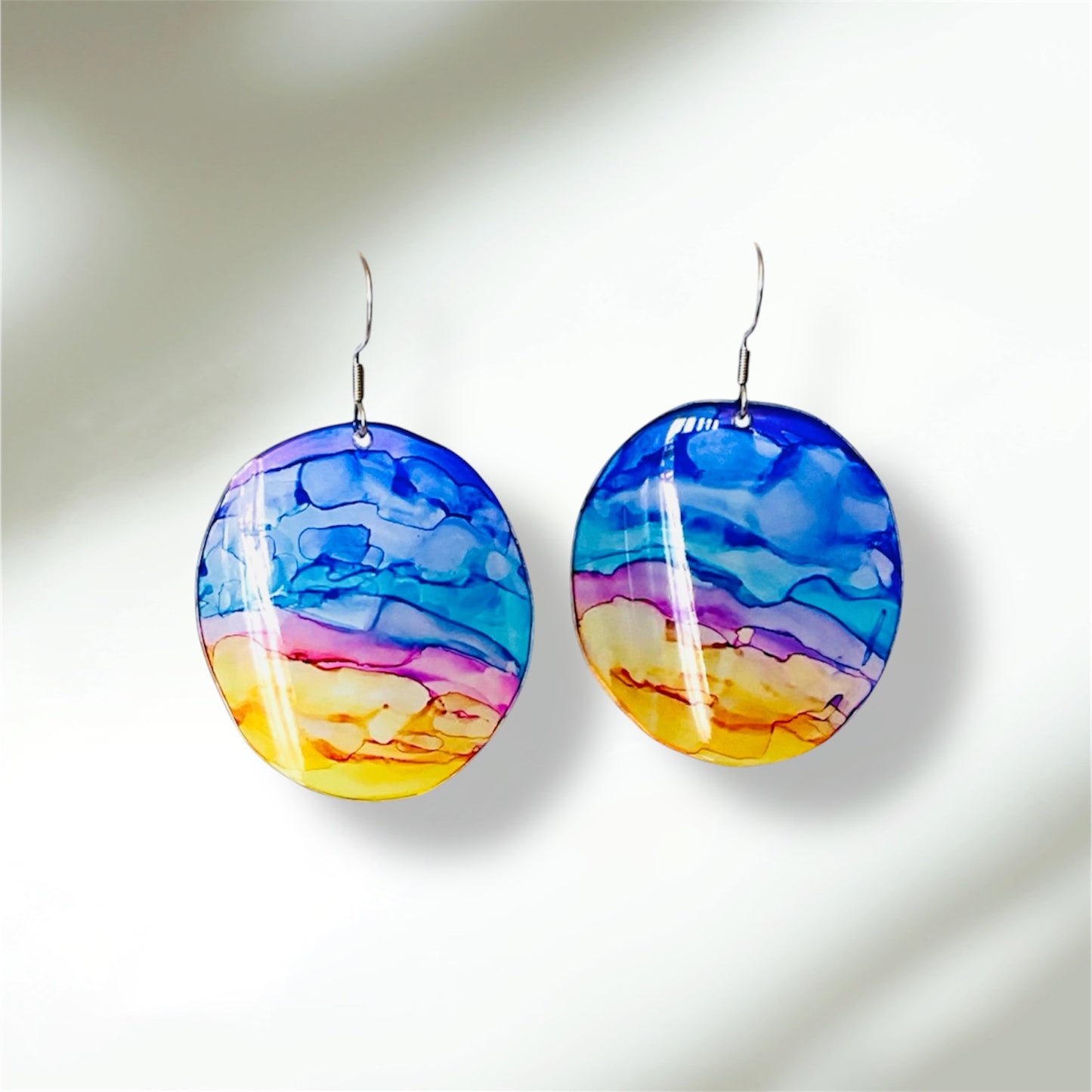 boucles upcyclees multicolores, rondes
