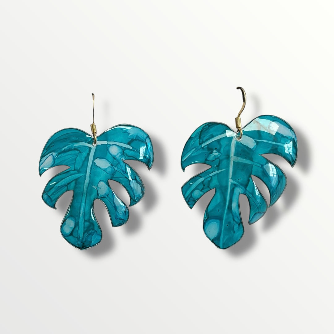 Boucles d’oreilles Monstera - Végétales