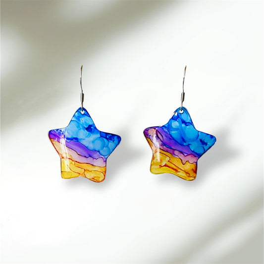 boucles multicolores en forme d’étoile, plastique revalorisé
