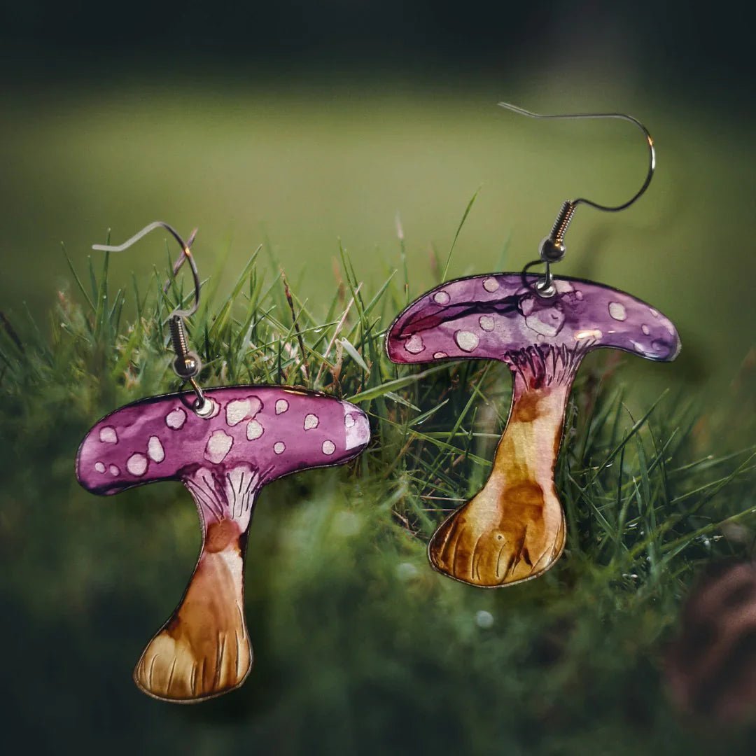 Boucles d’oreilles Champignons - Automne - Kab Lab