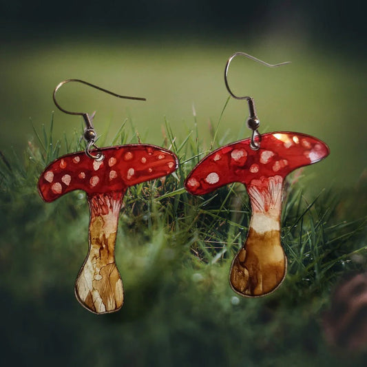 Boucles d’oreilles Champignons - Automne - Kab Lab