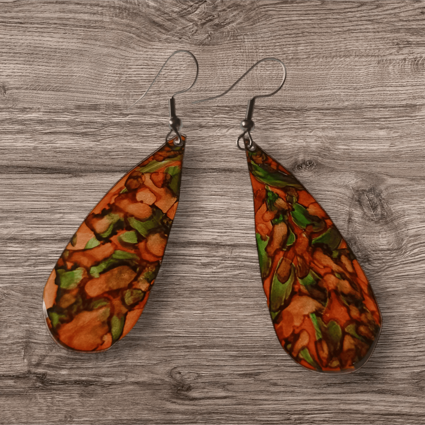 Boucles d'oreilles Feuillages - gouttes - Automne - Kab Lab