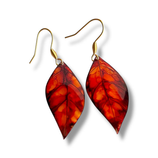 Boucles d’oreilles Feuilles - Automne - Kab Lab