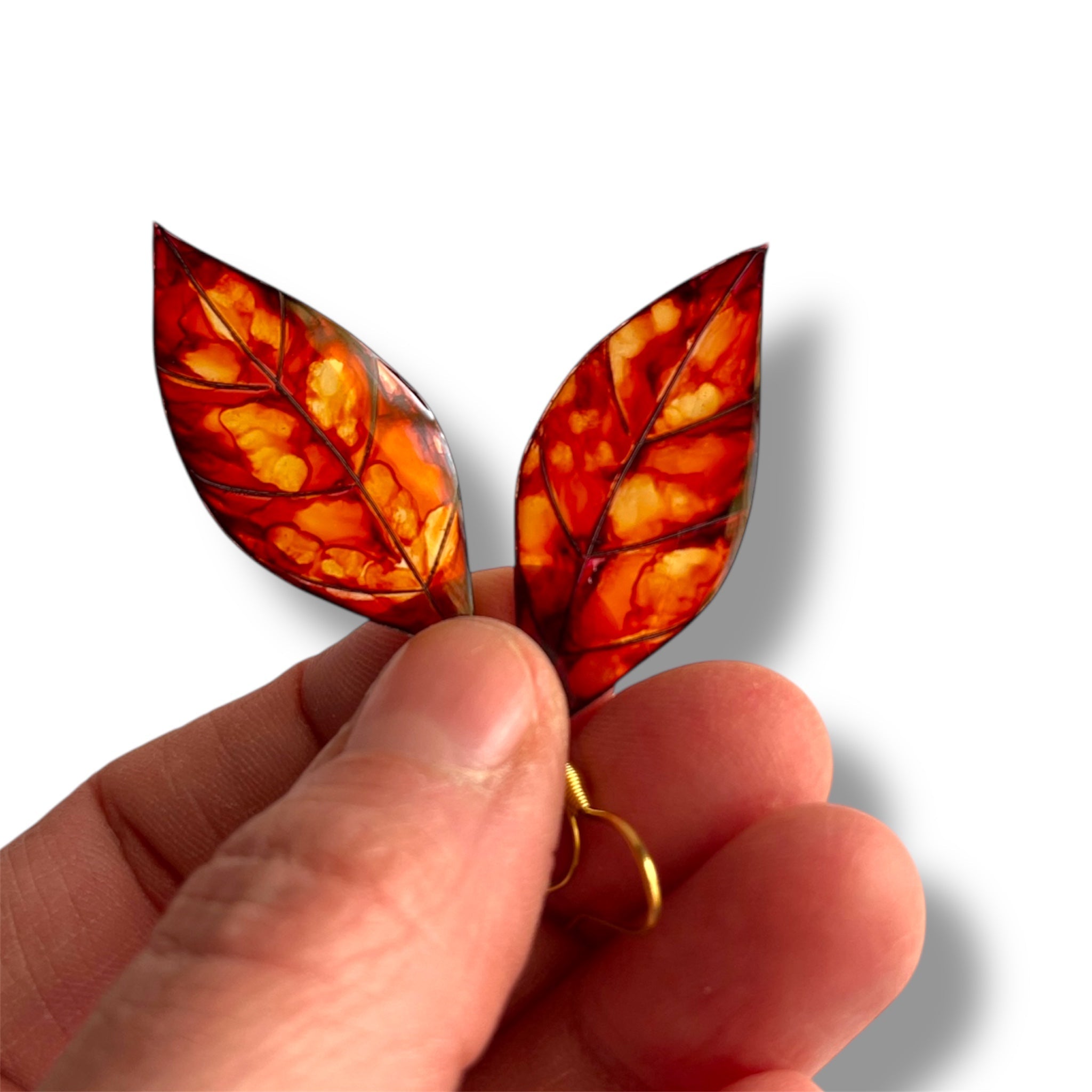 Boucles d’oreilles Feuilles - Automne - Kab Lab