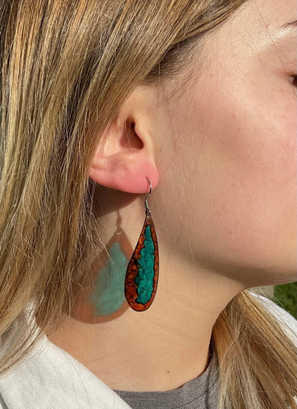 Boucles d’oreilles Goa - Indian Wood - Kab Lab