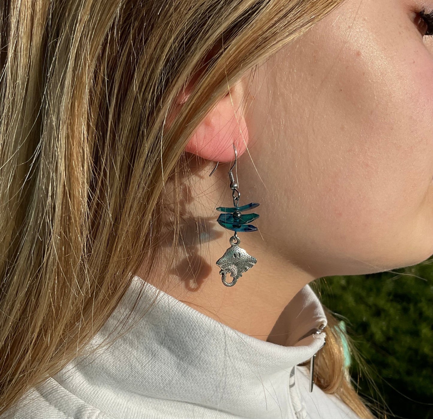 Boucles d’oreilles Manta - Océan - Les breloques - Kab Lab