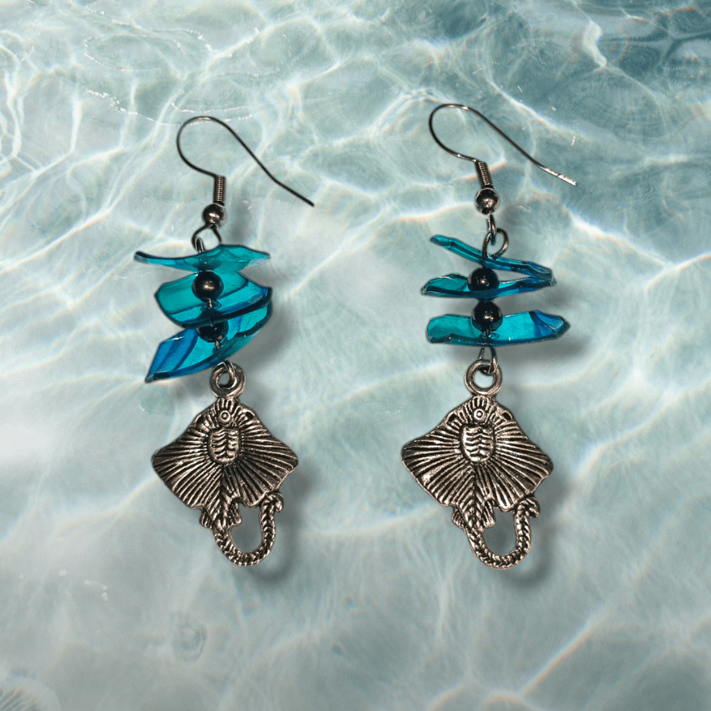 Boucles d’oreilles Manta - Océan - Les breloques - Kab Lab