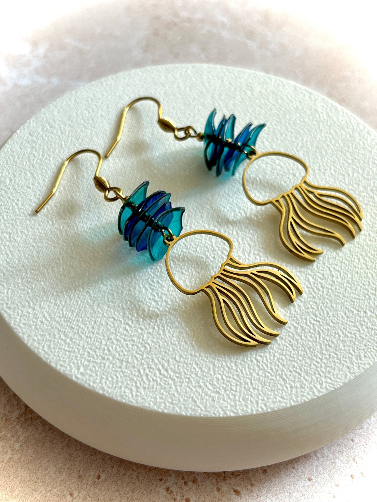 Boucles d’oreilles Médusa - Océan - Kab Lab