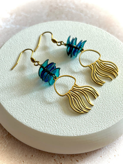 Boucles d’oreilles Médusa - Océan - Kab Lab