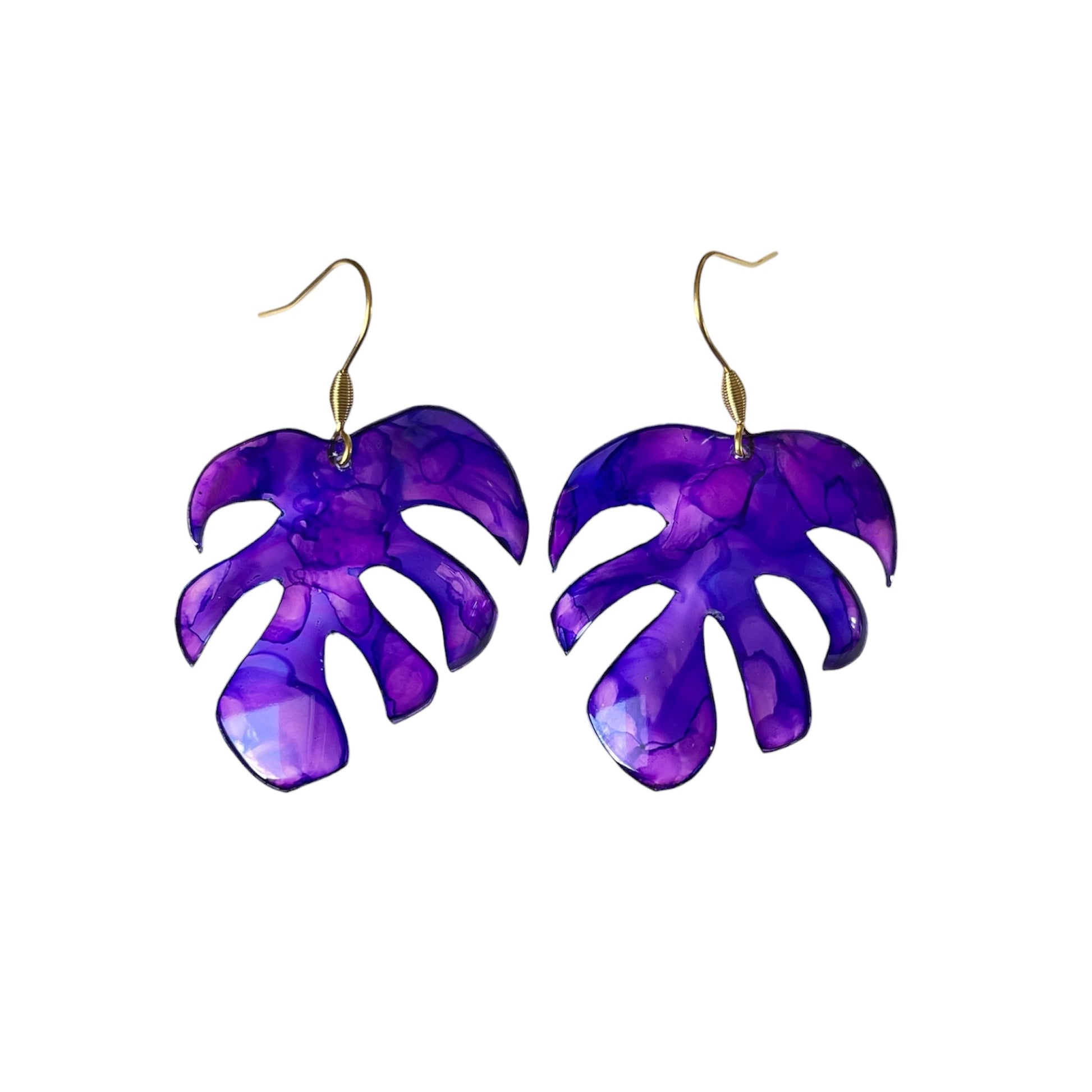 Boucles d’oreilles Monstera - Végétales - Kab Lab