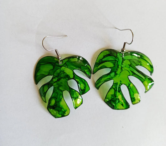 Boucles d’oreilles Monstera - Végétales - Kab Lab