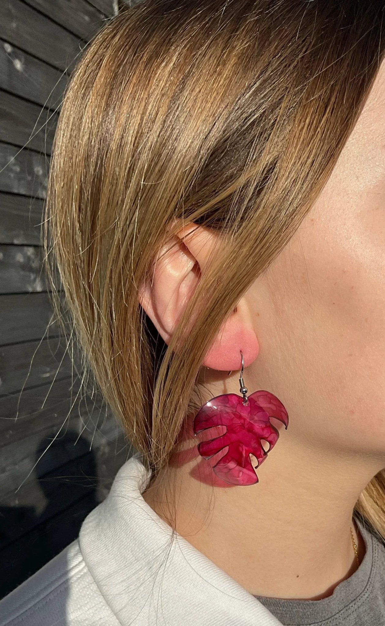 Boucles d’oreilles Monstera - Végétales - Kab Lab