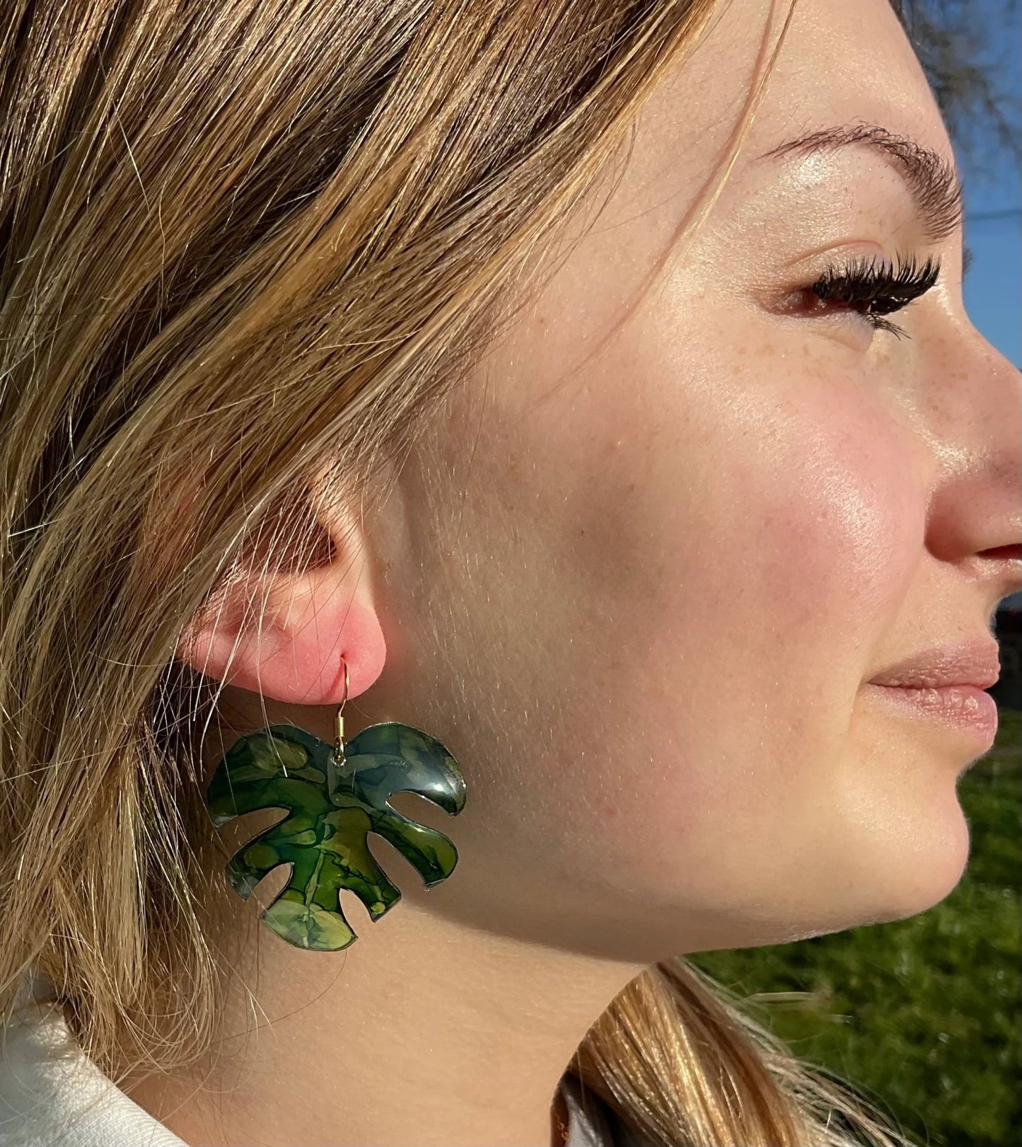 Boucles d’oreilles Monstera - Végétales - Kab Lab